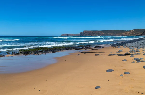 Schöner Leerer Strand Alentejo Portugal — Stockfoto