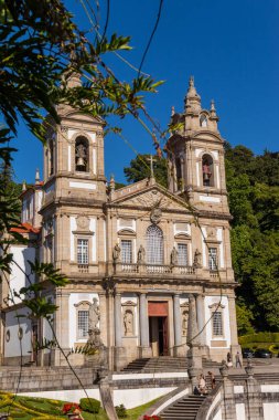 Braga, Portugal: People at the church of Bom Jesus in Braga, Portugal.