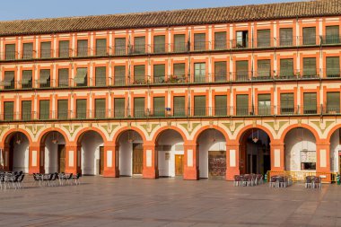 Cordoba, Spain: View of famous Corredera Square, Plaza de la Corredera. XVII century. Plaza de la Corredera is a rectangular square - one of the largest squares in Andalusia.