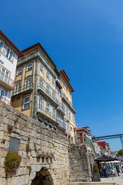 Porto Portugal Ribeira Douro River Bank Porto Portugal — Stock Photo, Image