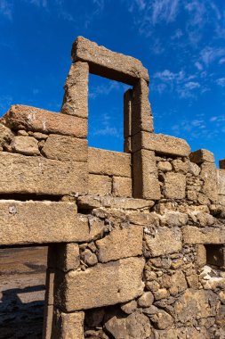 Old ruins of Vilarinho das Furnas, was a village, located in Campo de Geres, Terras de Bouro, on margins of River Homem, in 1972, it was intentionally submerged.