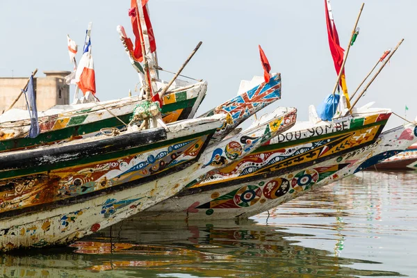 Saint Louis Senegal Detail Traditional Fishermans Boats Saint Louis Senegal — Stock fotografie