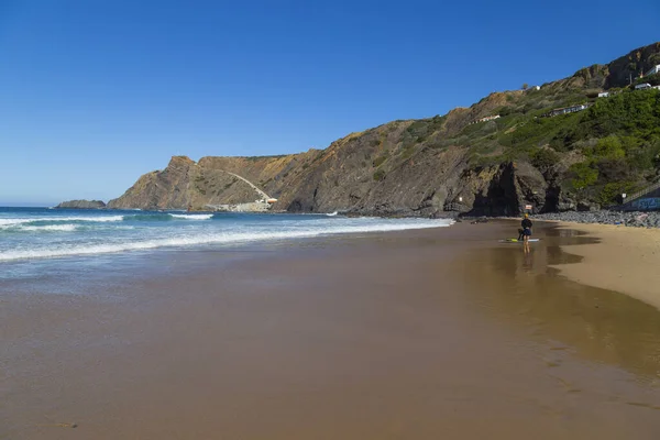 Aljezur Portugal People Arrifana Beach South West Alentejo Costa Vicentina —  Fotos de Stock