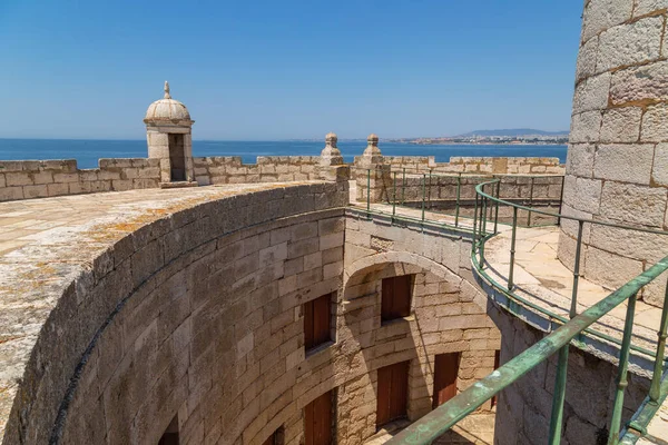 Bugio Lighthouse Detail Situated Island Estuary Tagus River Lisbon Portugal — 图库照片