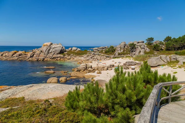 Galicia Spain People Galicia Beach Summer Day Galicia Spain — Photo