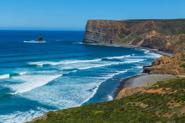 Cliffs Algarve West Coast Sagres Portugal — ストック写真