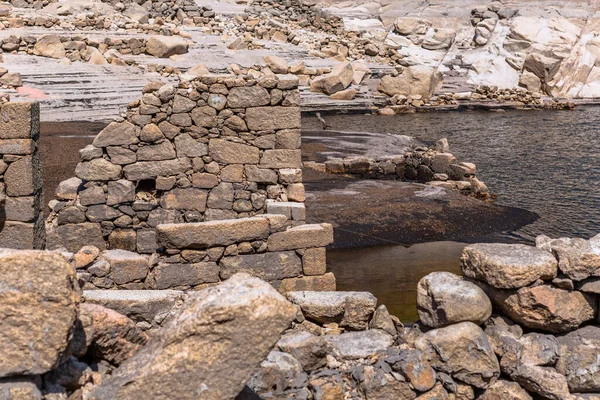 Old Ruins Vilarinho Das Furnas Village Located Campo Geres Terras — 图库照片