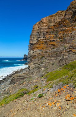 Portekiz, Sagres yakınlarındaki Algarve Batı Sahili 'ndeki uçurumlar