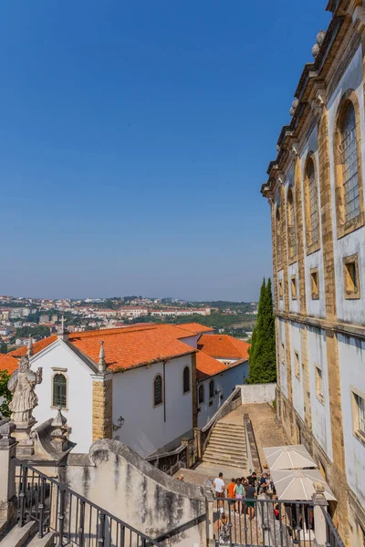 Coimbra Portugal Entrance Joanina Library Coimbra University Oldest University Portugal — Stock Photo, Image