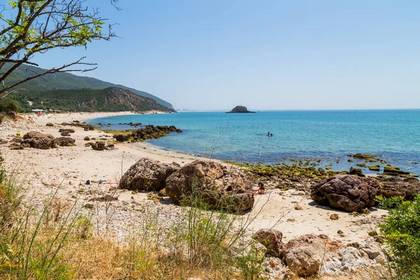 Bela Paisagem Vista Parque Nacional Arrabida Setúbal Portugal — Fotografia de Stock