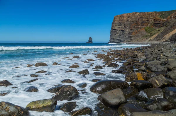 Klify Zachodnim Wybrzeżu Algarve Pobliżu Sagres Portugalia — Zdjęcie stockowe