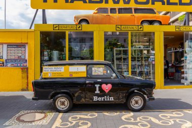 Berlin, Almanya: Berlin 'deki Trabi Kelime Merkezi' nin manzarası