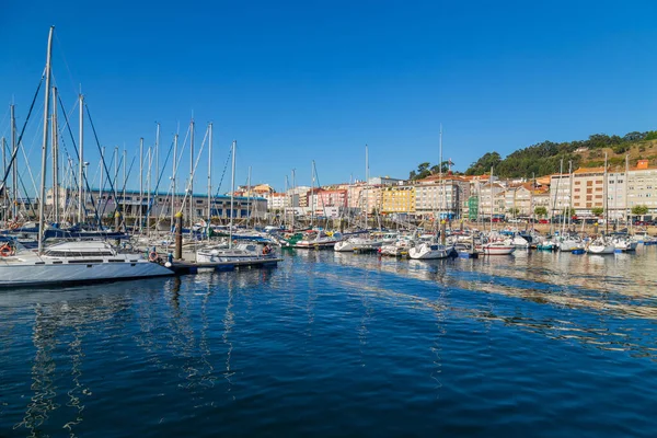 Guardia Spain Moored Yachts Port Guardia Galicia Spain —  Fotos de Stock