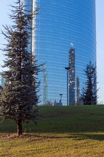 Unicredit Tower Close Milão Itália Milão Segunda Cidade Mais Populosa — Fotografia de Stock
