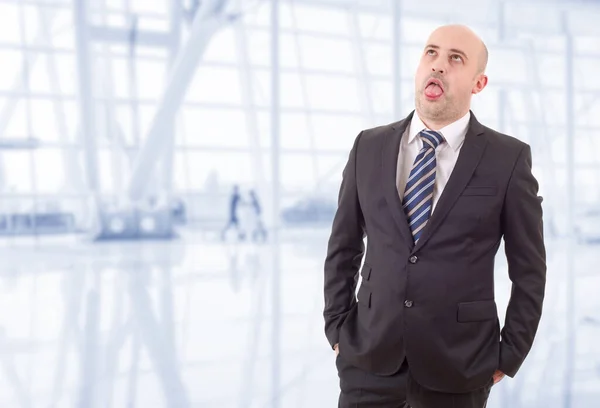 Tired Businessman Suit Looking Office — Stock Photo, Image