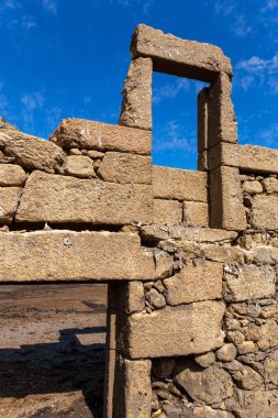 Old ruins of Vilarinho das Furnas, was a village, located in Campo de Geres, Terras de Bouro, on margins of River Homem, in 1972, it was intentionally submerged.