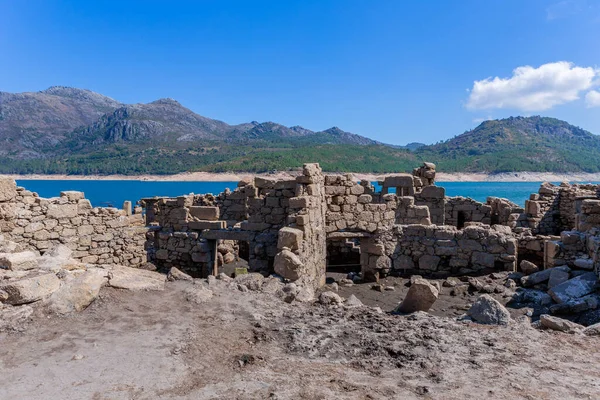 Old Ruins Vilarinho Das Furnas Village Located Campo Geres Terras — 图库照片