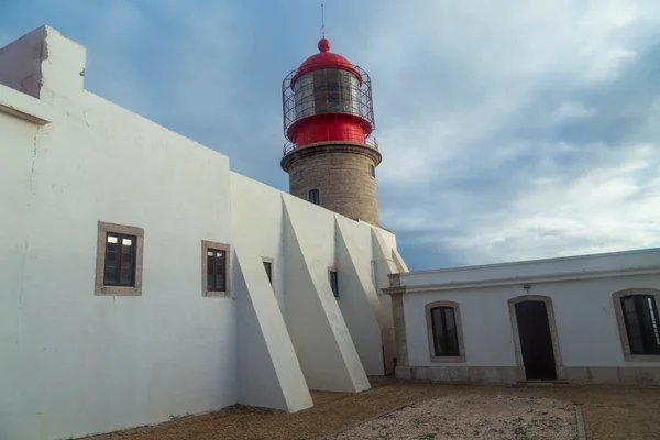 Cape Vincent Cabo Sao Vicente Maják Sagres Portugalsko Nejjihozápadní Bod — Stock fotografie