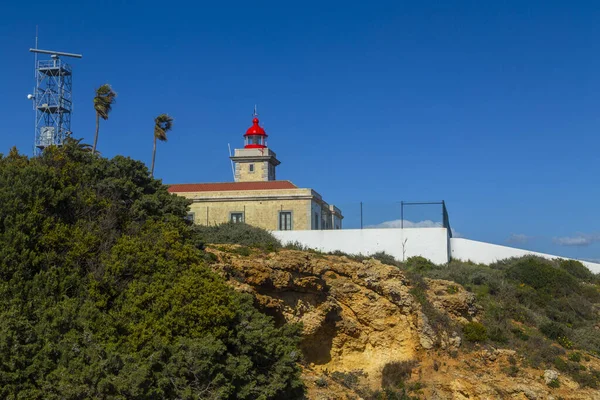 Lighthouse Ponta Piedade Lagos Algarve Portugal — Stock Photo, Image