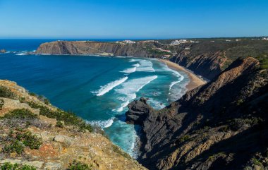 Arrifana beach Güney Batı alentejo ve costa vicentina doğal Park, Portekiz