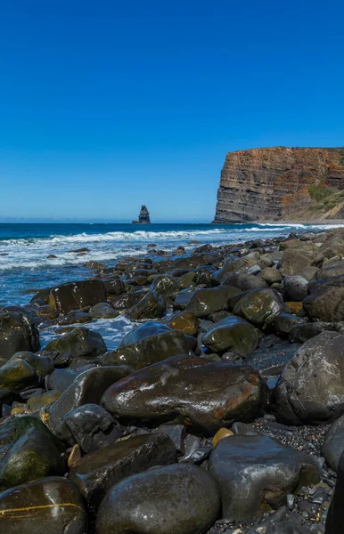 Klify Zachodnim Wybrzeżu Algarve Pobliżu Sagres Portugalia — Zdjęcie stockowe