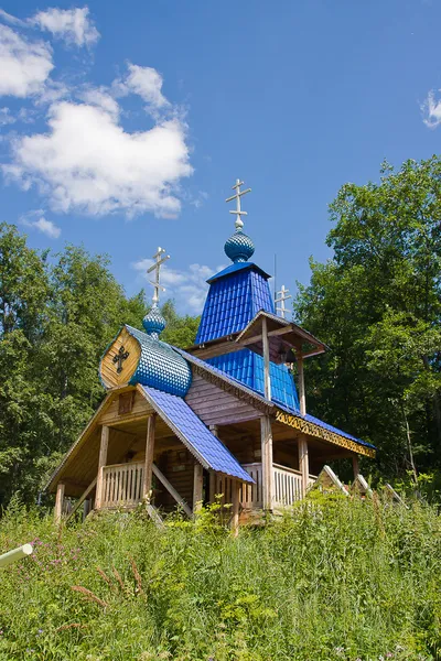 Ξύλινη εκκλησία σε ένα μουσείο, άκρη perm, Ρωσία — Φωτογραφία Αρχείου
