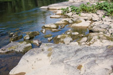 Taşlı ripa, yatay yaz