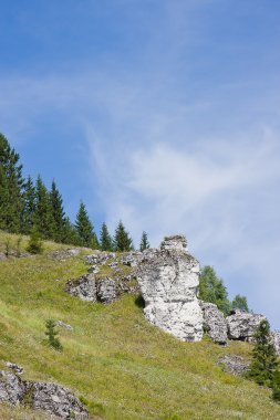 Dağın tepesinde güzel rocks