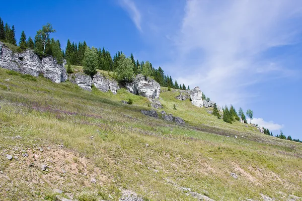 Dağın tepesinde güzel rocks