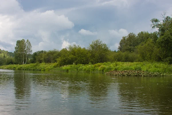 川沿いの美しい夏の風景 — ストック写真