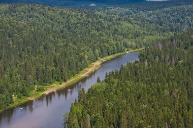 Ural doğa Nehri, perma edge, Rusya Federasyonu