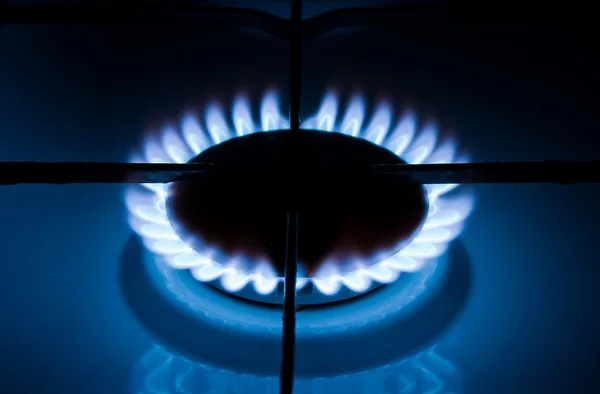 Brandende gas — Stockfoto