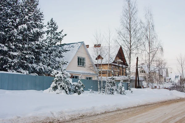 Invierno paisaje rural — Foto de Stock