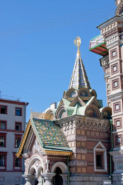 Fragment katedrála Spasitele na rozlité krve, Svatý — Stock fotografie