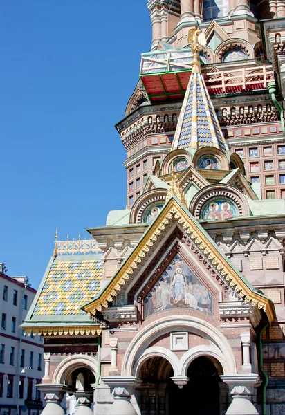 Fragment of the Cathedral of the Savior on Spilled Blood, Saint — Stock Photo, Image