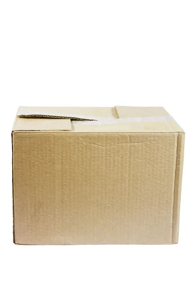 Box from a cardboard on a white background, it is isolated Royalty Free Stock Photos