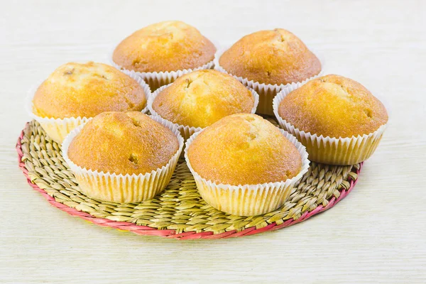 Tortas domésticas de vainilla dulce — Foto de Stock