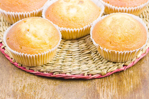 Tortas domésticas de vainilla dulce — Foto de Stock