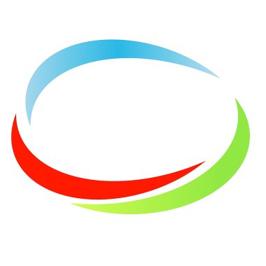 Beyaz bir arka plan üzerinde renkli sembol