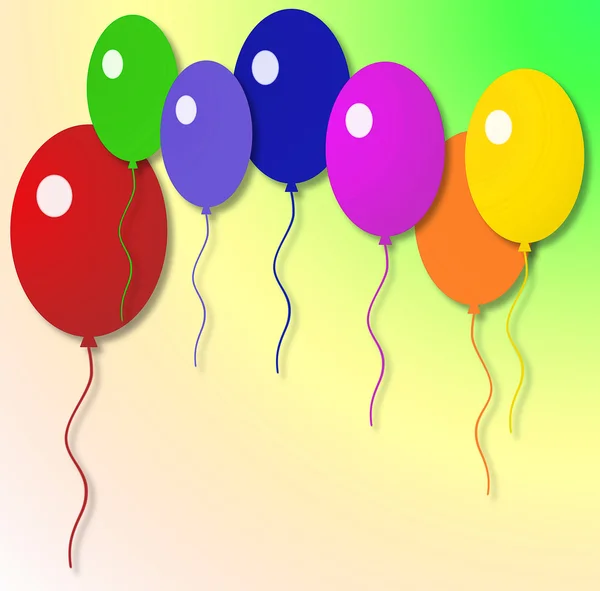 Mármores coloridos infláveis de ar brilhante — Fotografia de Stock
