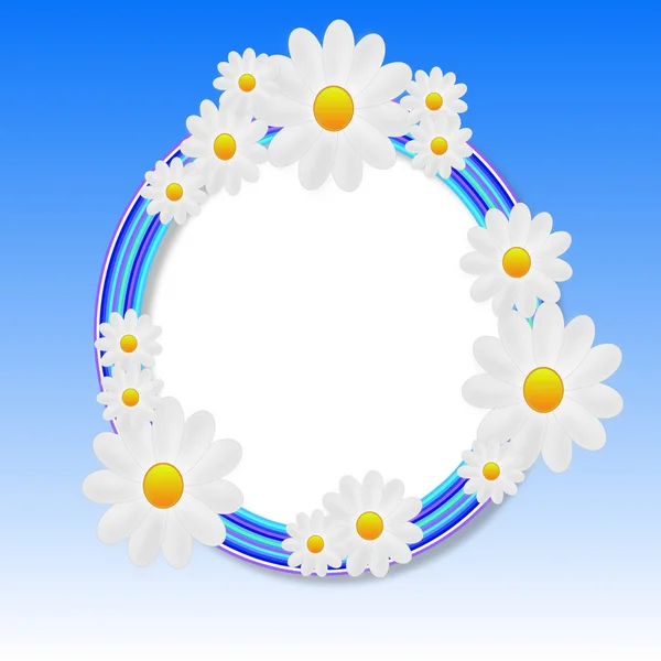 Sfondo designer con i fiori di colore bianco — Foto Stock