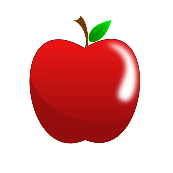 Bright red apple — Stock Photo, Image