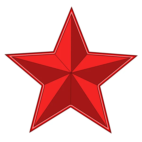 Red bright star — Stock Photo, Image