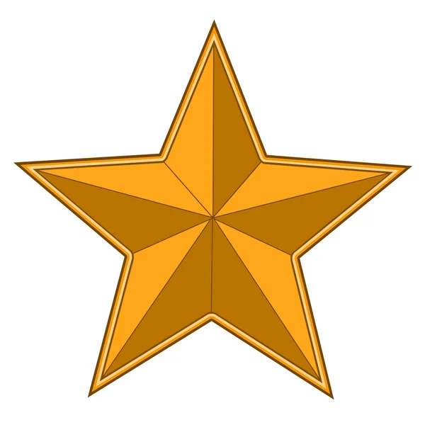 Gold bright star — Stock Photo, Image