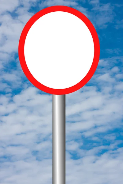 Дорожній знак, що забороняє рух — стокове фото