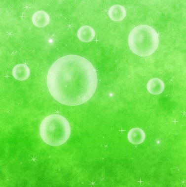 sabun köpüğü ile açık yeşil renkli