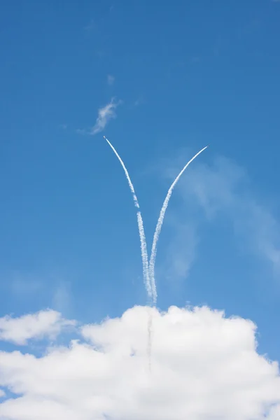 Desempenho do modelo de aviões — Fotografia de Stock