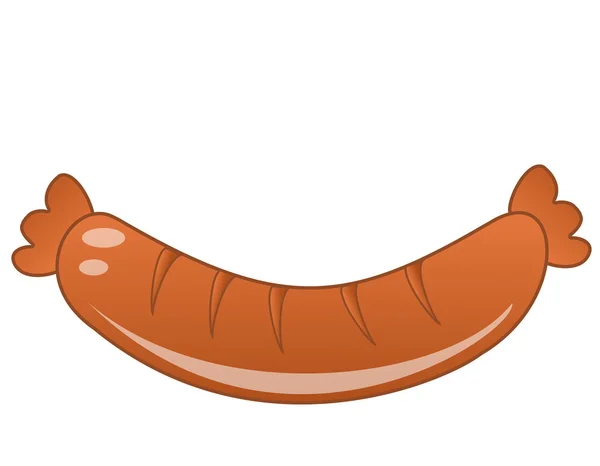 Sausage on a white background — Stock Photo, Image