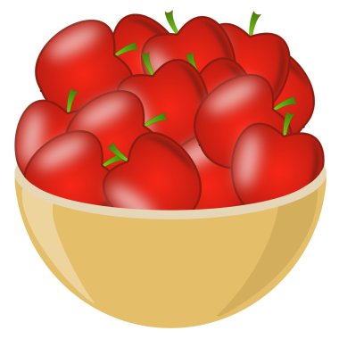 Olgun kırmızı elmalar