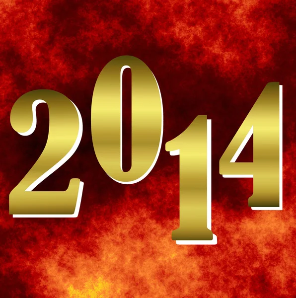 Bright brilliant numbers coming symbols 2014 year — Stock Photo, Image